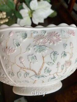 CHALLINOR TAYLOR GLASS CO.'Tree of Life' Milk Glass Bowl U. S. A. C. 1890