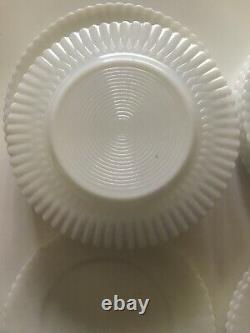 COREX Pyrex Opalescent Milk Glass 8 Plates Dishes RARE 19 Piece Set C212000