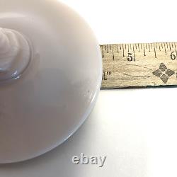 Cambridge Glass Nude Compote Pink Milk Glass Clamshell 7 1/2 Tall