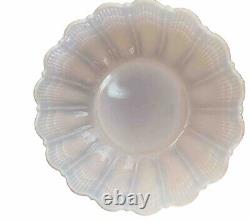 Cambridge Milk Glass Pink Crown Tuscan Seashell Sea Shell Bowl Large
