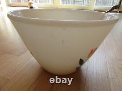 Cl/fire King Oven Ware White Milk Glass Mixing Bowl/tulip/9.5