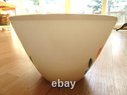 Cl/fire King Oven Ware White Milk Glass Mixing Bowl/tulip/9.5