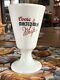 Coors Malted Milk Glass, White With Red Label In Perfect Condition