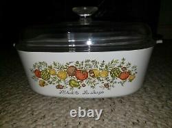 Corning Ware Spice of Life A-84-B 4 QT Dutch Oven Casserole withGlass Lid (A-12-C)