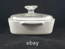 CorningWare L'Echalote 1970s A-1-B Spice of Life 1 Qt Casserole Dish with Lid