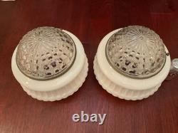 DECO Ceiling Lamp / GlobeVintage MILK GLASS for Hanging / Flush Mount