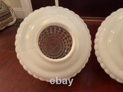 DECO Ceiling Lamp / GlobeVintage MILK GLASS for Hanging / Flush Mount