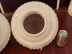 DECO Ceiling Lamp / GlobeVintage MILK GLASS for Hanging / Flush Mount