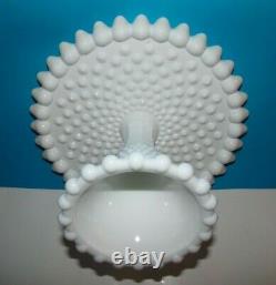 DUNCAN & MILLER Milk Glass Old'Giant' Hobnail RARE Cake Pedestal Stand 11 ½