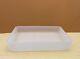 Depression Era Clambroth White Opaline Milk Glass Refrigerator Tray