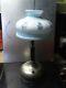 Early By Coleman Lantern Co Gas Lamp And Blue/white Milk Glass 10 Shade Usa