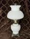 Fenton Vintage Hurricane Lamp, White Milk Glass (free Shipping)