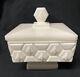 Fenton Vintage Milkglass Honeycomb & Bees Covered Candy Dish