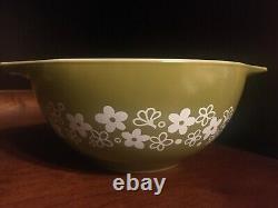 FOUR Pyrex Spring Blossom-Green Crazy Daisy Cinderella Mixing Bowl BEST OFFER
