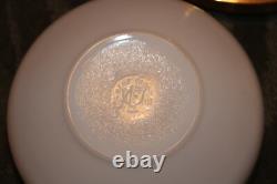 Federal Glass Co Sunflower Print on White Milk Glass Serving/Mixing Bowl, USA