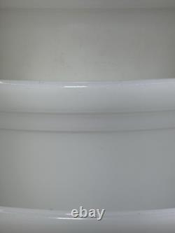 Federal Glass Nesting Mixing Bowl Set White Milk Glass Set of 5 9876 5