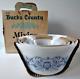 Federal Milk Glass Blue Bucks County Mixing Baking Bowls Vintage Mint Boxed Set