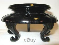 Fenton 1930s Milk Glass Nymph, Block, Cupped Lotus Bowl, Black Spider Stand
