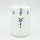 Fenton'72 Milk Glass Hobnail Withhandpainted Bluebells On Lidded Jam Or Candy Jar