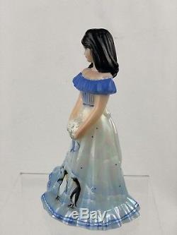 Fenton Art Glass Hand Painted Milk Glass OOAK Winter Fun Bridesmaid Doll