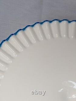 Fenton BLUE CREST Pedastal Cake Stand 13 Rare Color