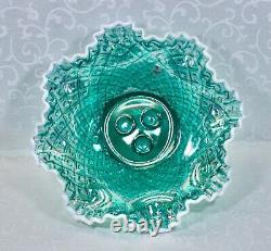 Fenton, Epergne, Robin's Egg Blue Glass, Connoisseur Collection 2011, Limited