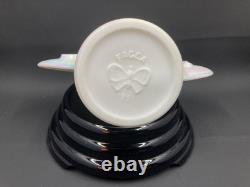 Fenton FAGCA Dealer Logo Display Sign White Milk Glass Iridescent Advertising