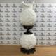 Fenton Gone With The Wind Lamp Poppy White Milk Glass