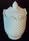 Fenton Hobnail Milk Glass Cookie Jar Large