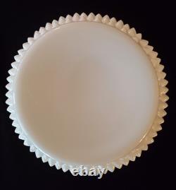 Fenton Hobnail Milk Glass Cookie Jar Large