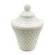 Fenton Hobnail Milk Glass Honey Jar With Lid Vintage White Decorative Canister
