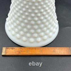 Fenton Hobnail Milk Glass Honey Jar With Lid Vintage White Decorative Canister