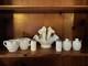 Fenton Hobnail Milk Glass Vase, Jelly Jars, Cream & Sugar Set, Salt And Pepper