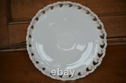 Fenton Milk Glass Backward C Lacy Edge Compote Fenton Museum Deaccessioned