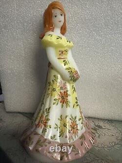 Fenton Milk Glass Bridesmaid Hand Painted With Flowers By P. Hayhurst Fall Colors