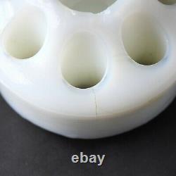 Fenton Milk Glass Collectible September Morn Nymph and Flower Frog Block