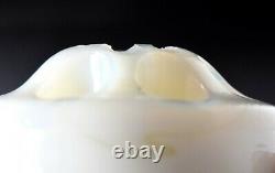 Fenton Milk Glass Collectible September Morn Nymph and Flower Frog Block
