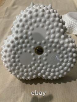 Fenton Milk Glass Hobnail Collection 5 Pieces