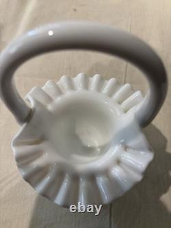 Fenton Milk Glass Hobnail Collection 5 Pieces