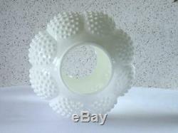 Fenton Milk Glass Hobnail Gone With The Wind (gwtw) Double Globe Electric Lamp