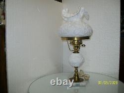 Fenton Milk Glass Lamp