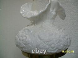 Fenton Milk Glass Lamp