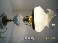 Fenton Milk Glass Lamp
