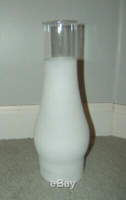 Fenton Poppy White Milk Glass Gone With the Wind Lamp Hurricane GWTW 21 WORKS