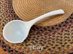 Fenton White Milk Glass Hobnail 8 Sided Punch Bowl Set With 12 Cups And Ladle