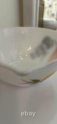 Fire King Anchor Hocking GAY FAD FRUITS Painted Milk Glass MIXING BATTER BOWL