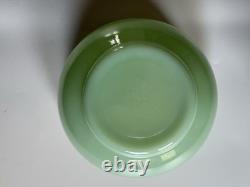 Fire-King Jadeite Green Milk Glass 3-Piece Stackable Nesting Bowl Set 7, 6, 5 in