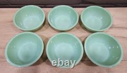 Fire King Jadeite Restaurant Ware Berry Cereal Bowls (Set Of 6)