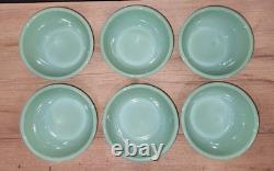 Fire King Jadeite Restaurant Ware Berry Cereal Bowls (Set Of 6)