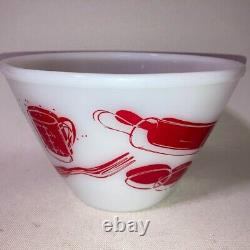 Fire-King Mixing Bowl Kitchen Aid Large and Small Set